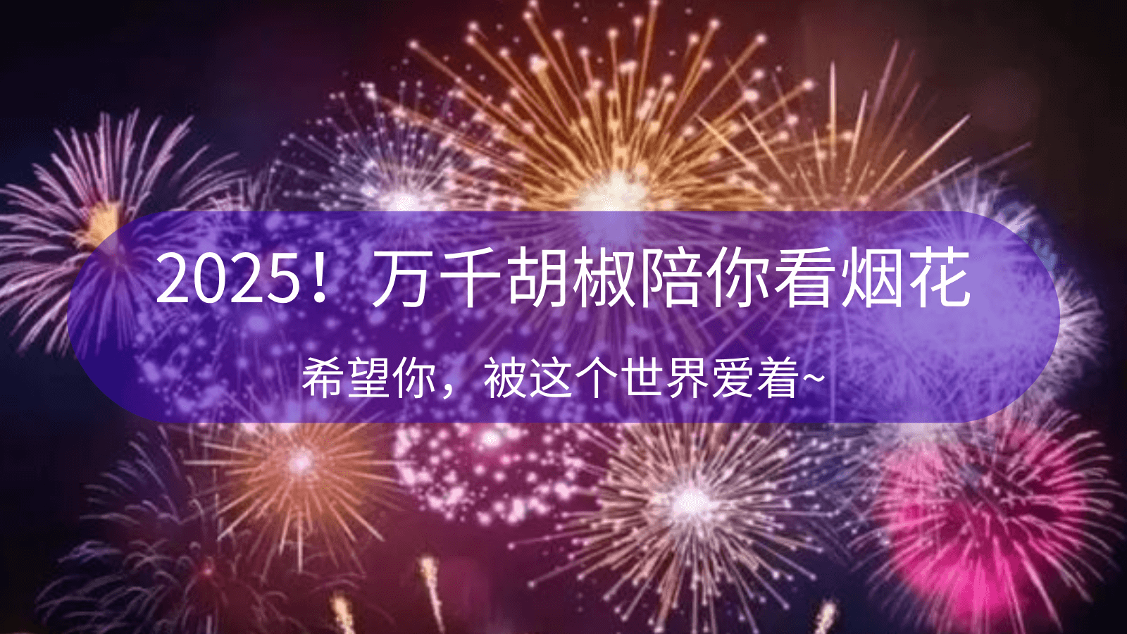 万千胡椒陪你看烟花